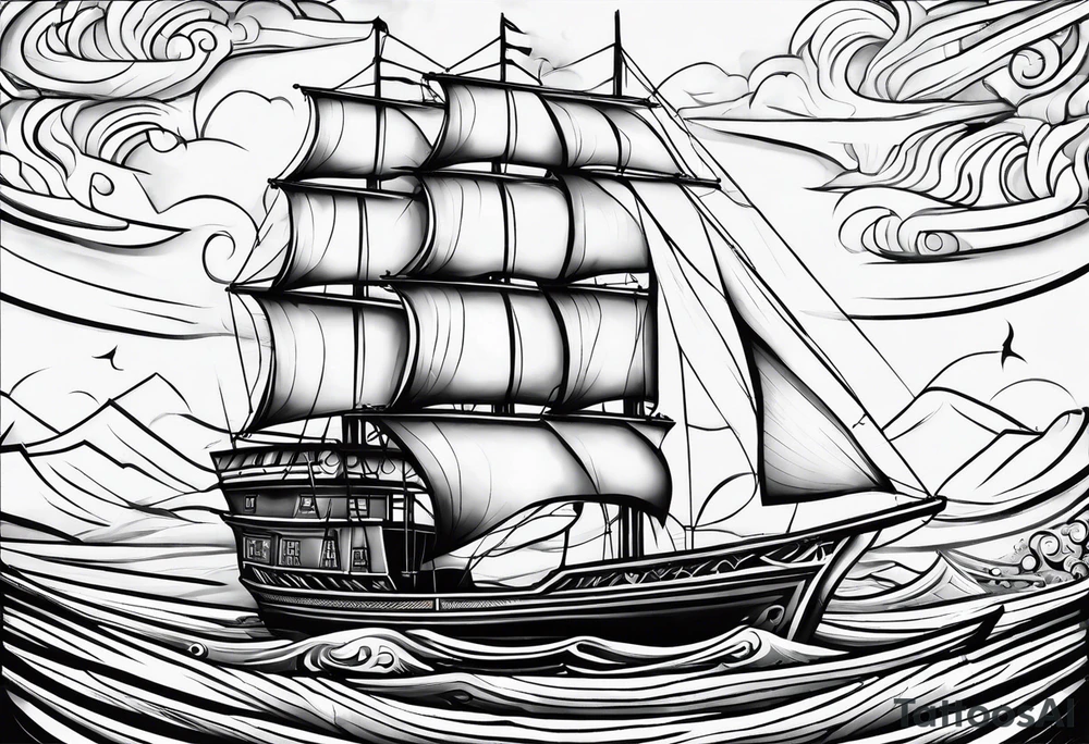 front sailer. tattoo idea