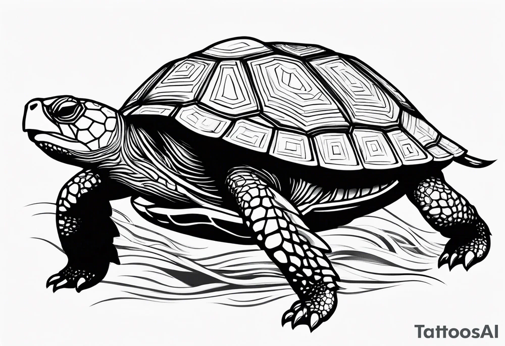 Wise Turtle tattoo idea