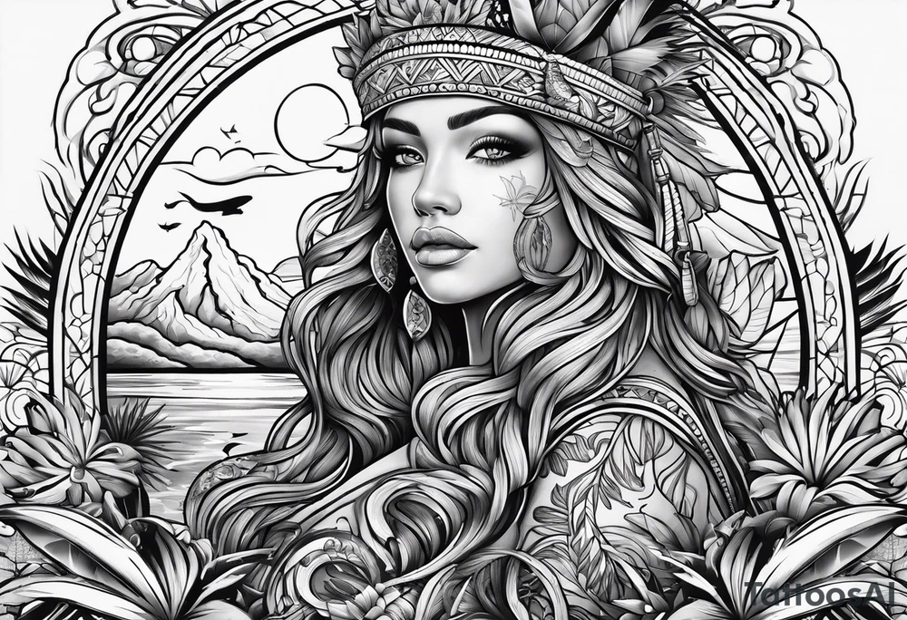 island vibes tattoo idea