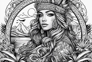 island vibes tattoo idea