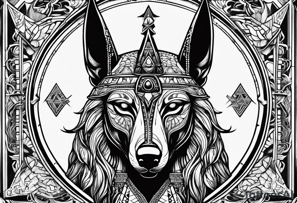 Anubis style tattoo idea