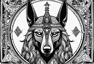 Anubis style tattoo idea