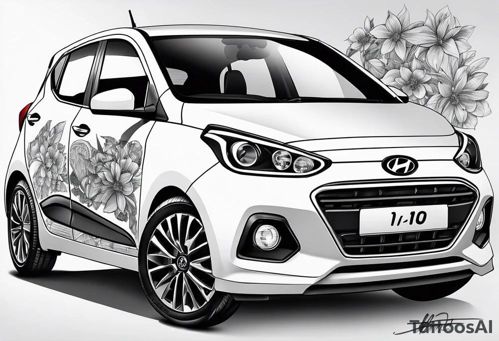 hyundai i10 facelift tattoo idea