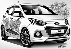 hyundai i10 facelift tattoo idea