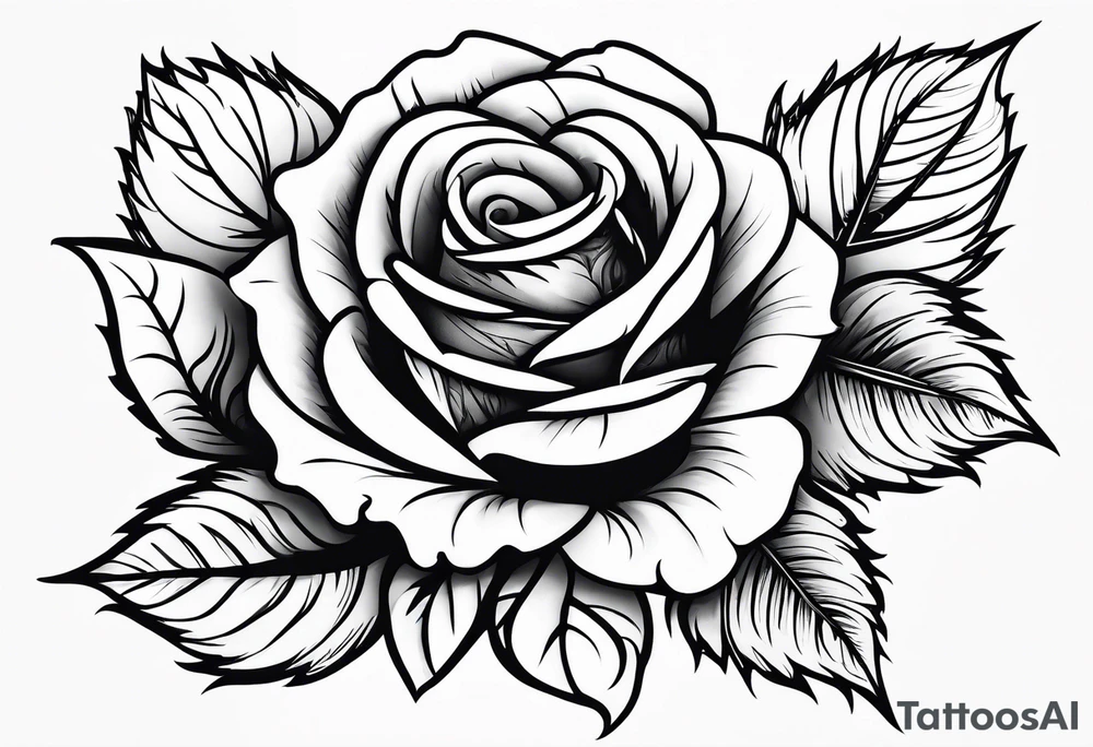 detroit , roses tattoo idea