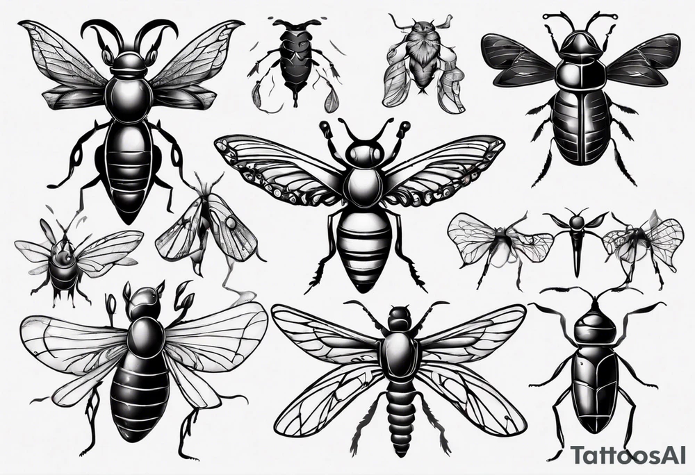 Insects tattoo idea