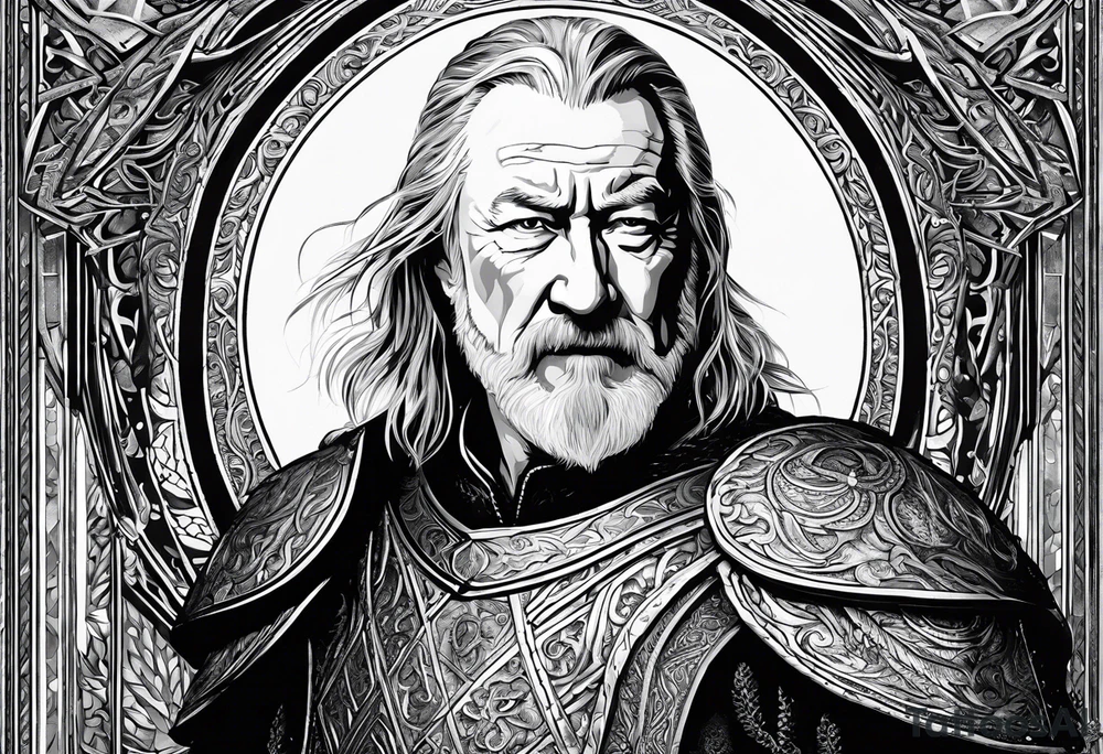 Lord of the Rings 
King Theoden forth Erolingas charge tattoo idea