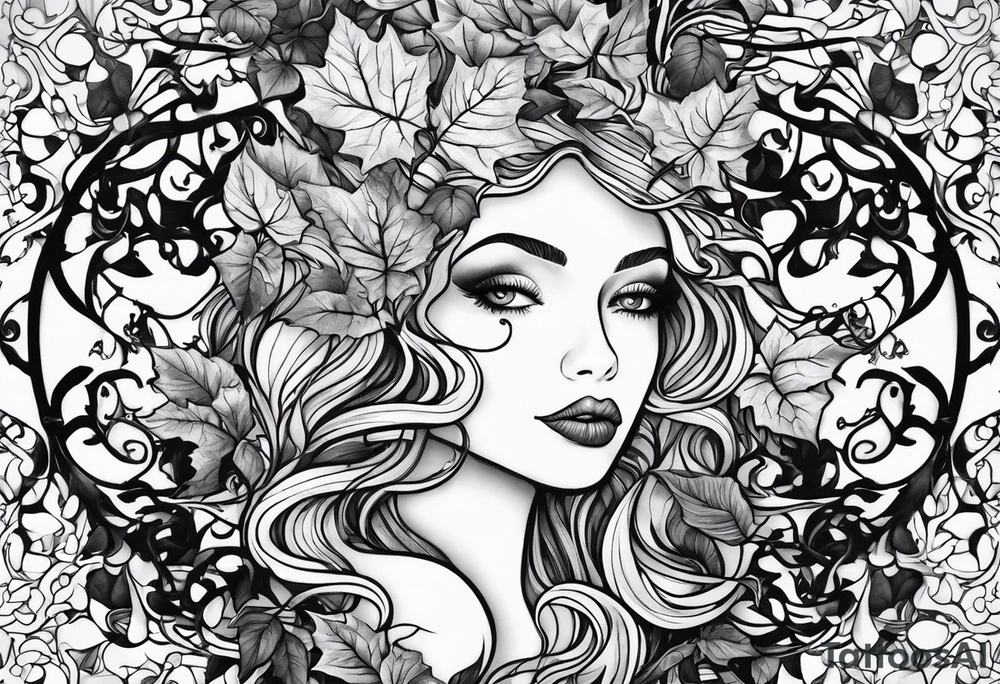 ivy vine tattoo idea