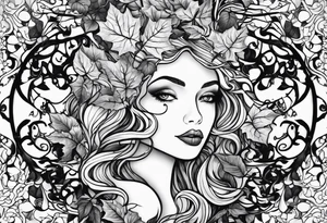 ivy vine tattoo idea