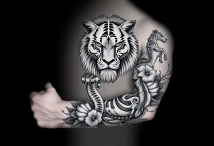 a Jungle sleeve tattoo idea