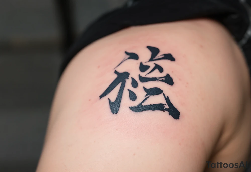 japanese chracters 静けさ 
Color: Cool shades of blue and gray, conveying calm, stillness, and peacefulness. tattoo idea