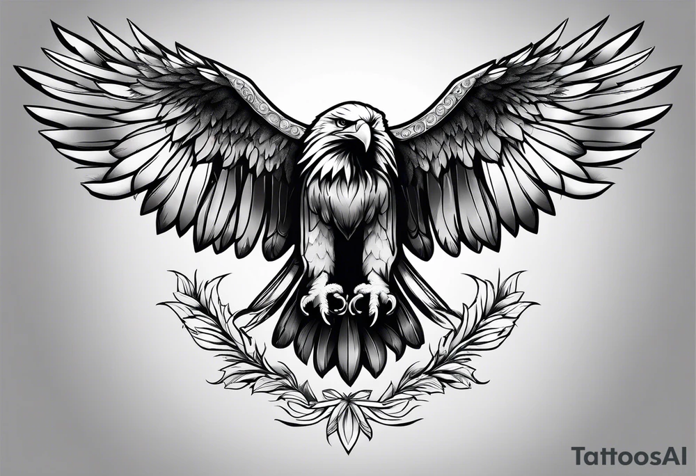 An eagle tattoo idea