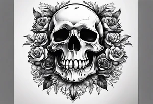 Krow on the skulls tattoo idea