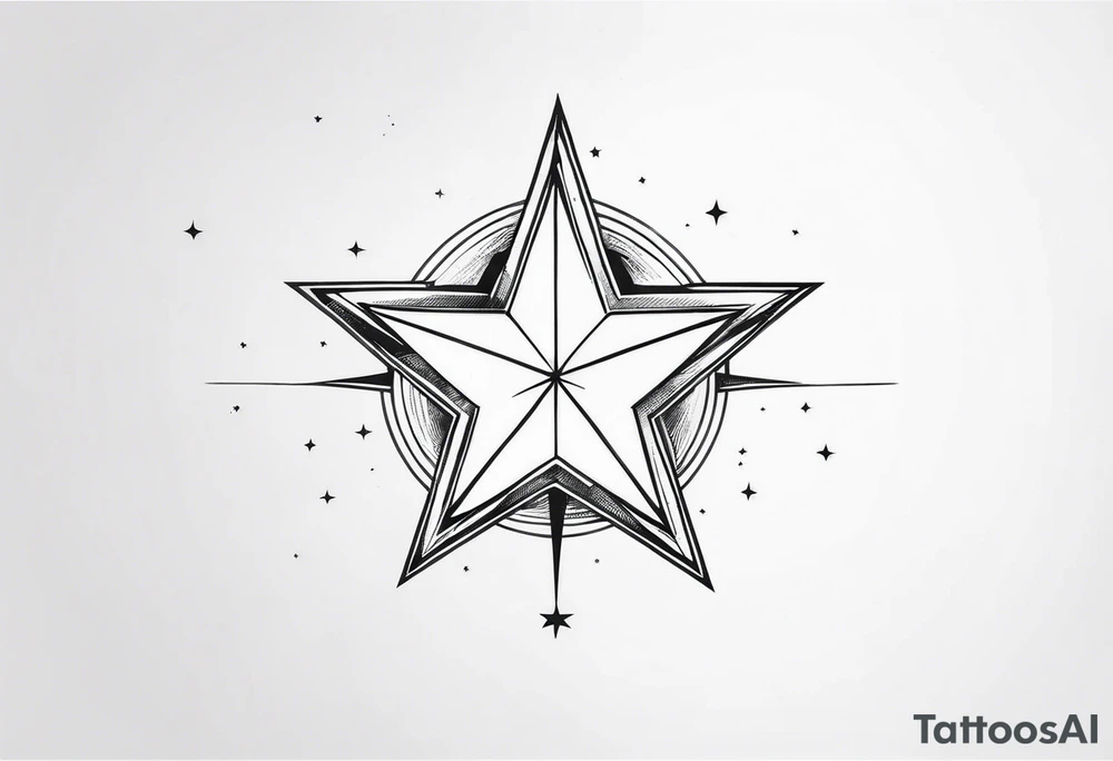 A star in the sky tattoo idea