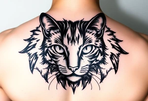 black cat tattoo idea