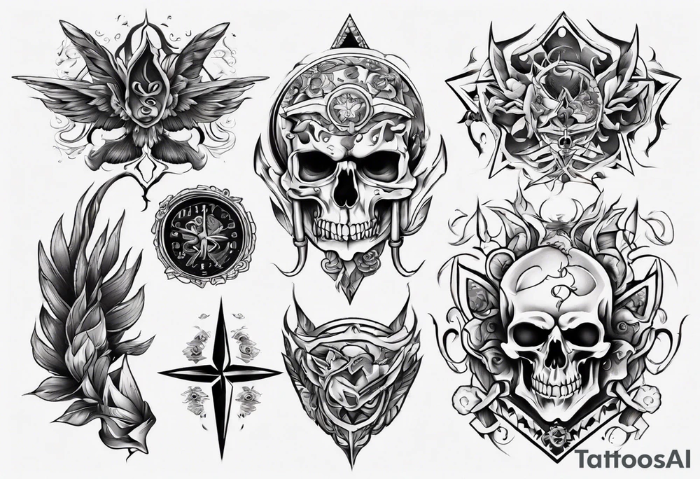 Мужской рукав tattoo idea