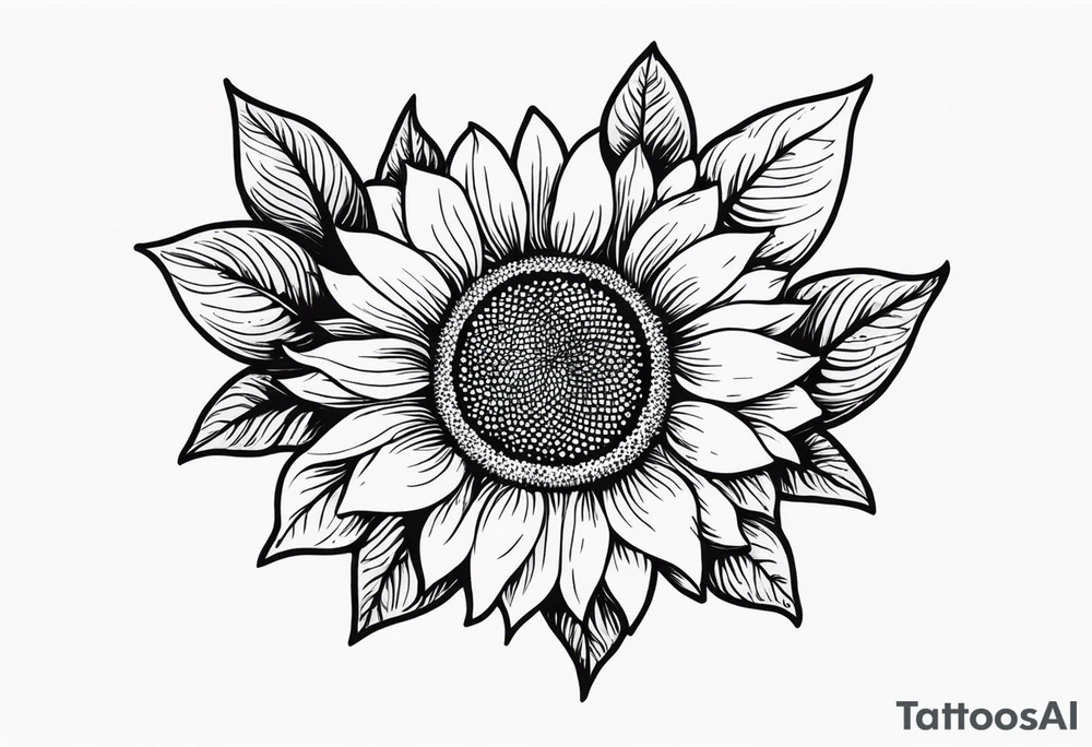 The word Delanie and incorporate a sunflower tattoo idea