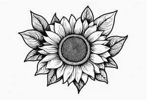The word Delanie and incorporate a sunflower tattoo idea