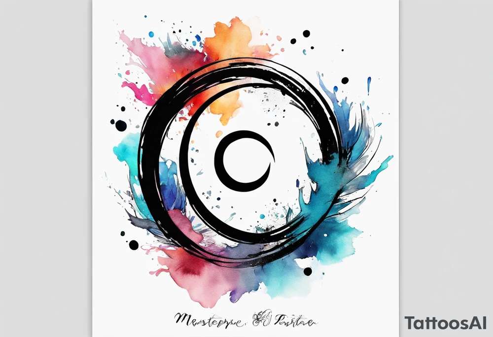 Enso with "integrity" tattoo idea