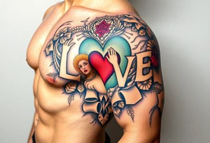 open love tattoo idea