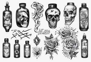 percocet  and lean tattoo idea