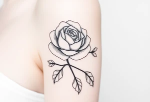 rose and mum tattoo tattoo idea