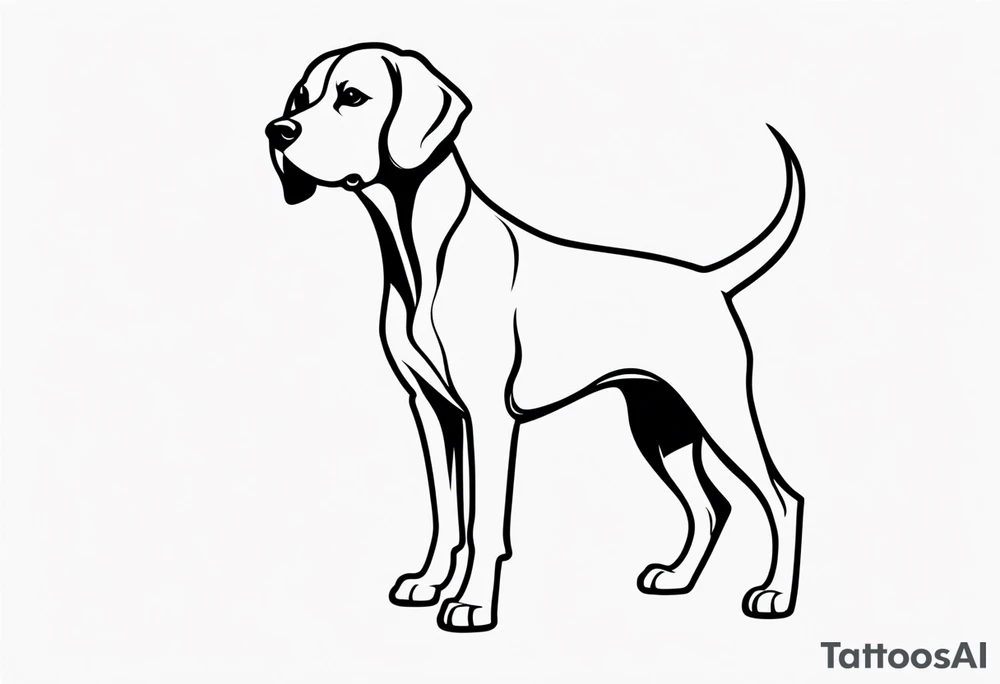 beagle tattoo idea