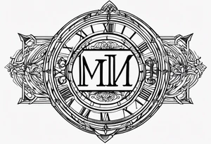 roman numeral of the year 1974 tattoo idea