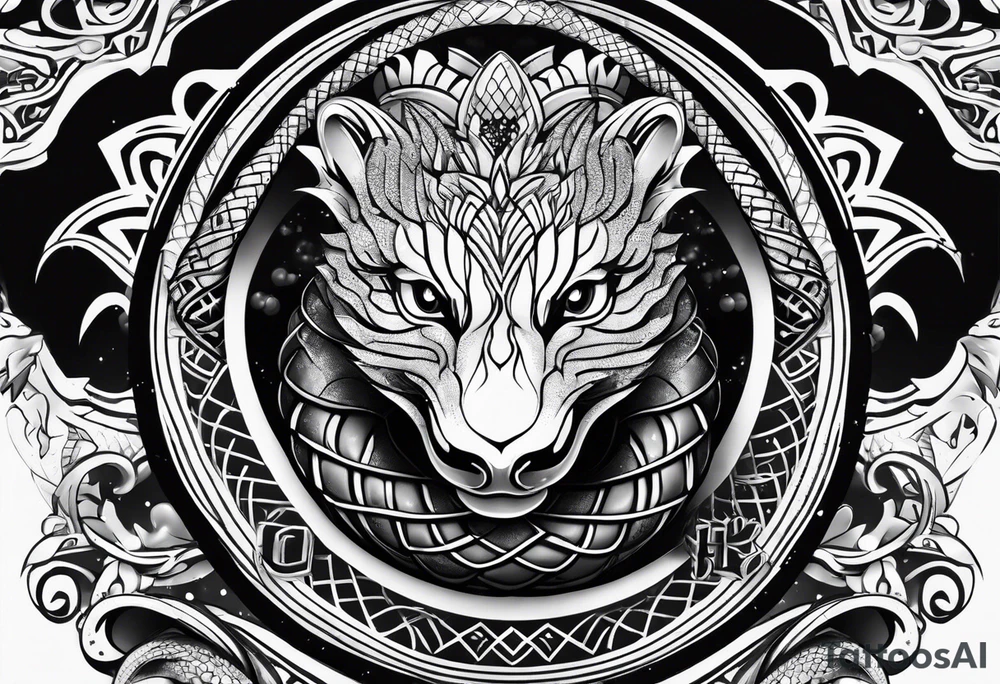 king cobra with a crown tattoo idea
