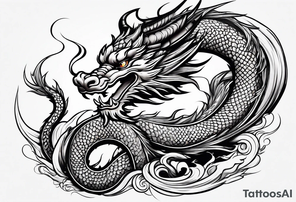 Traditional Chinese Dragon tattoo idea
