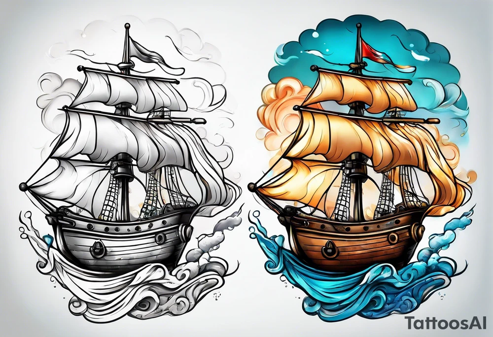 UNCS Marine reaching for the sky tattoo idea