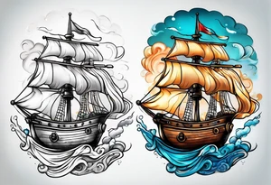 UNCS Marine reaching for the sky tattoo idea