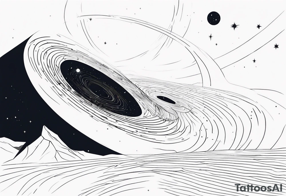 Wormhole event horizon tattoo idea