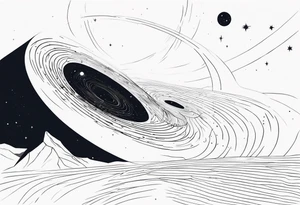 Wormhole event horizon tattoo idea