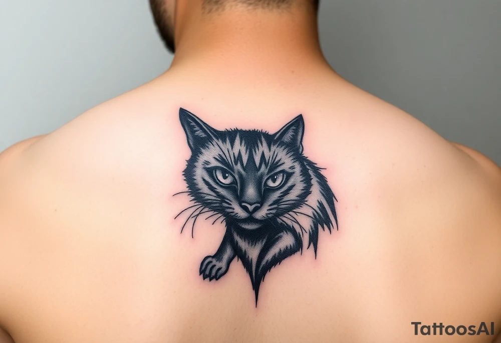 Black Cat tattoo idea