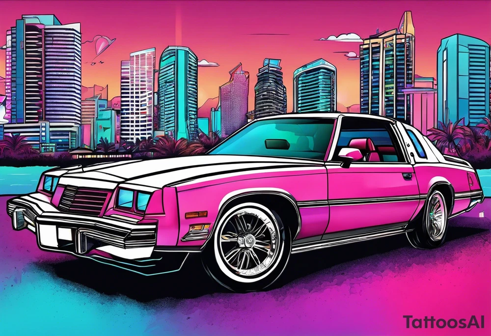 miami vice style party, no cars tattoo idea