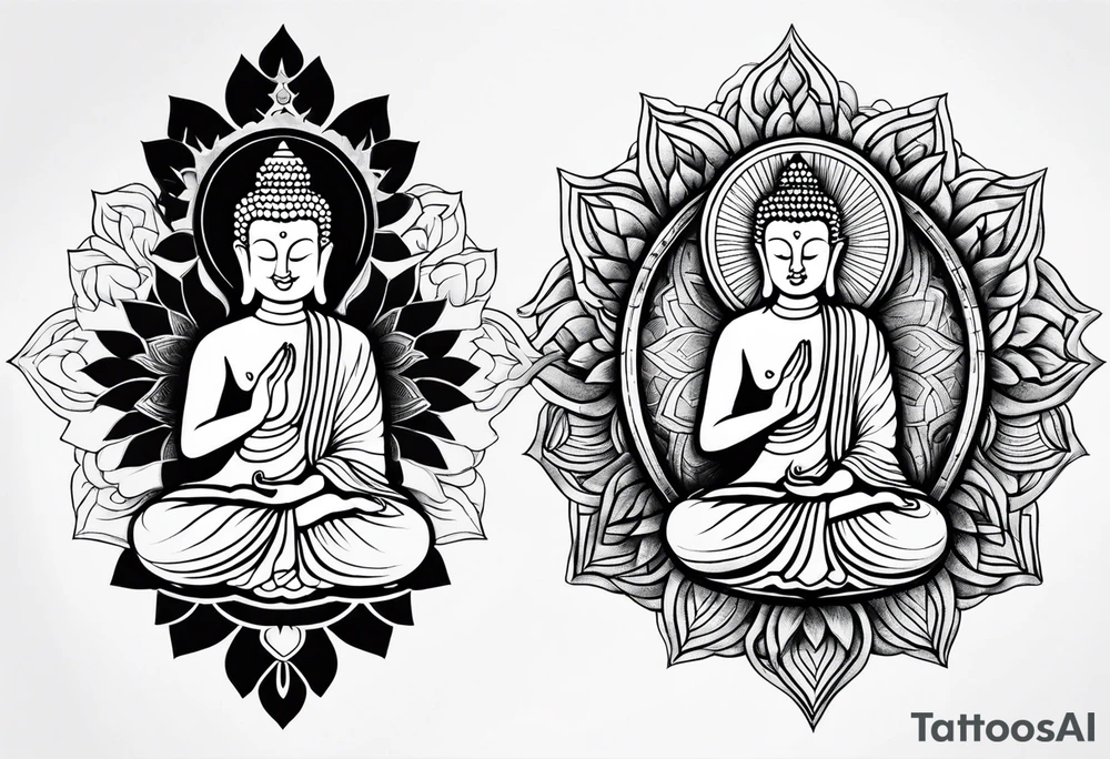 Power tatoo buddhisy tattoo idea