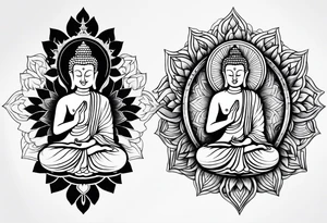 Power tatoo buddhisy tattoo idea