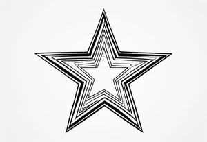 black and white dallas cowboy star tattoo idea