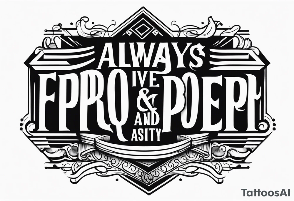 always strive and prosper tattoo idea