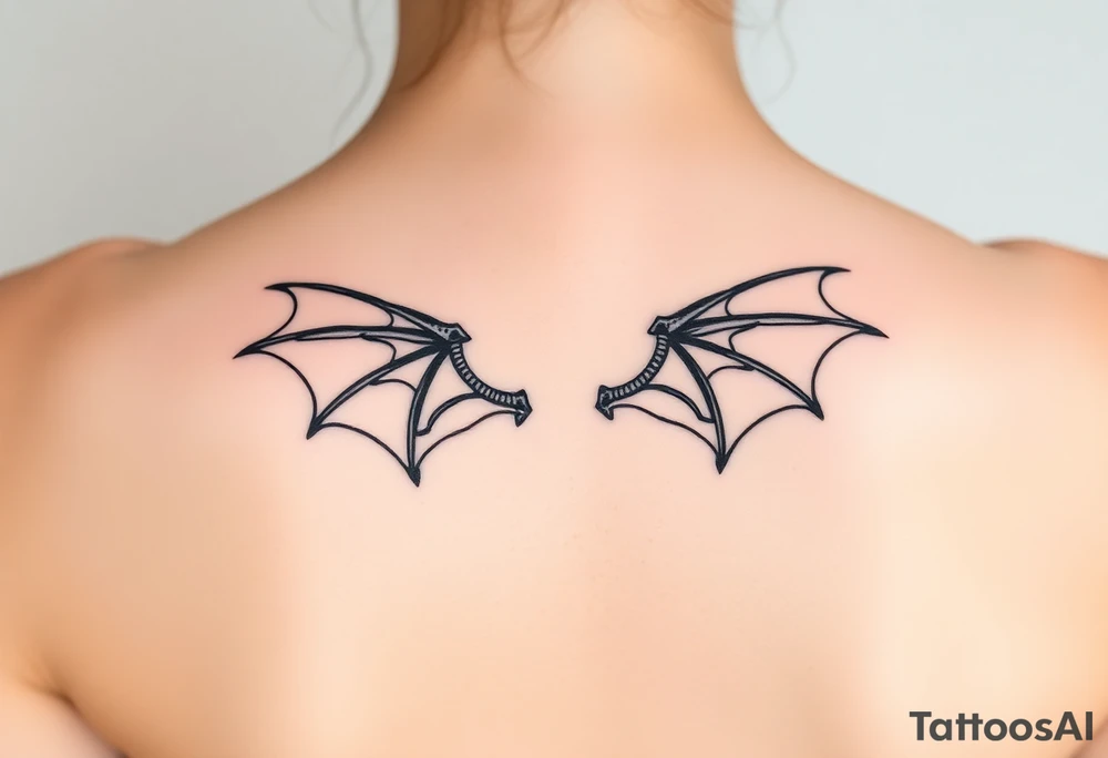 Dragon wings tattoo idea