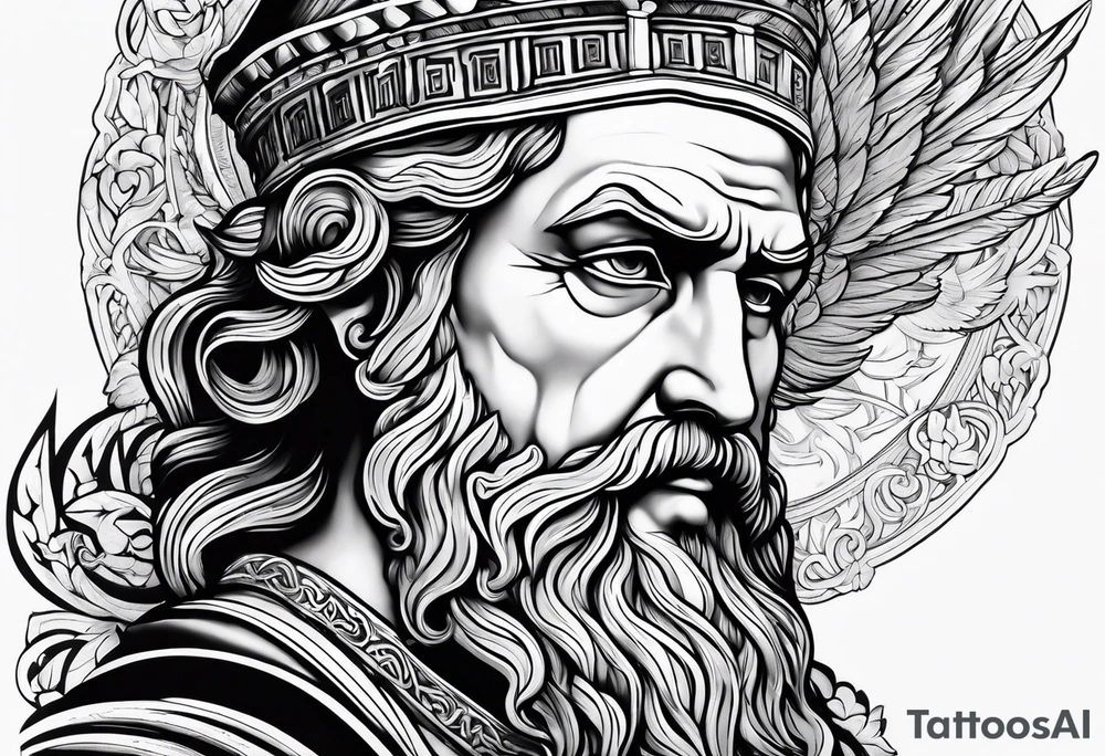 Ancient greek philosopher tattoo idea