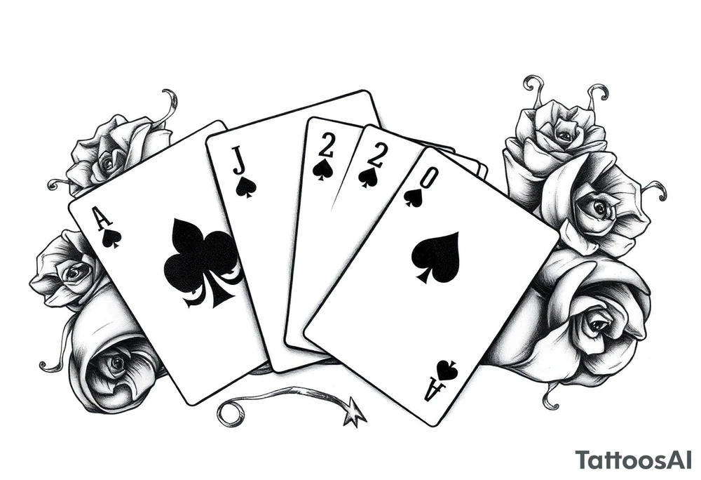 Poland symbol and poker cards Add casino money to it. tattoo idea