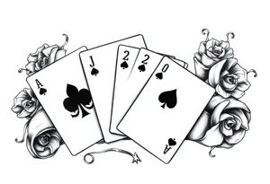 Poland symbol and poker cards Add casino money to it. tattoo idea