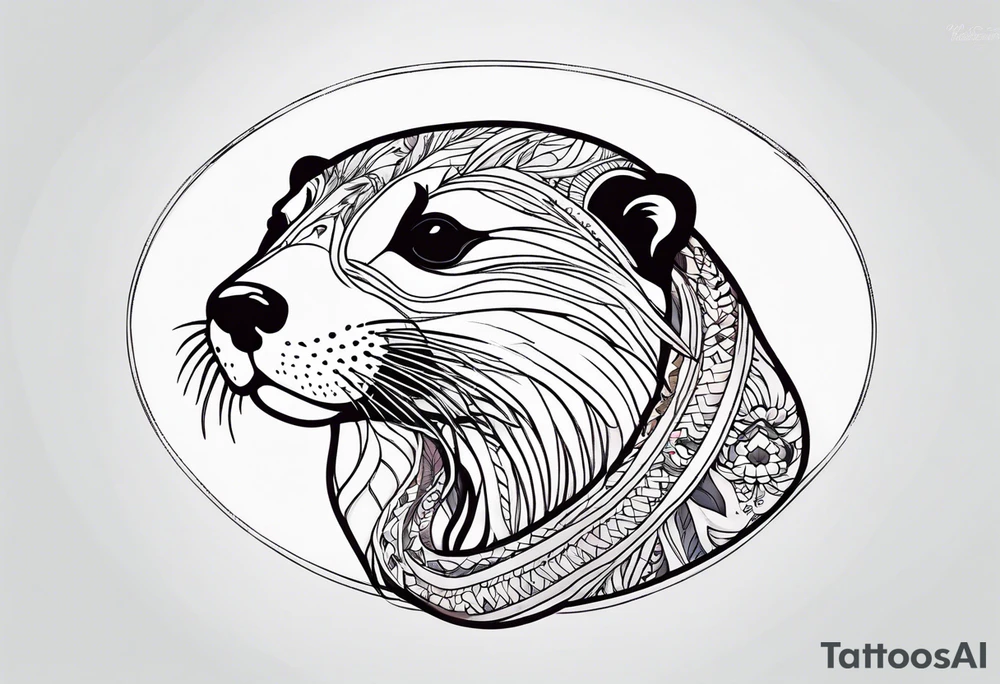 Hippie Otter tattoo idea