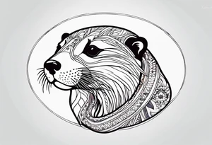 Hippie Otter tattoo idea