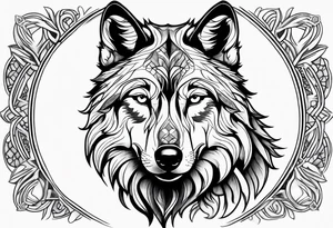 Wolf tattoo idea
