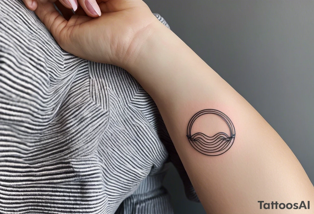 Minimalist tattoo with ultra-thin lines that represents the balance and emotional connection between the most important people in my life. Inspired by the feminine strength and family love, the design should reflect the tranquility my maternal grandmother brought me, the love and motivation I get from my mother and two sisters, and the strength and support from my paternal grandmother and father. A subtle, clean, and deeply symbolic design, combining elegance with meaning, ideal for placement on the forearm or chest. tattoo idea