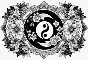 yin and yang tattoo idea