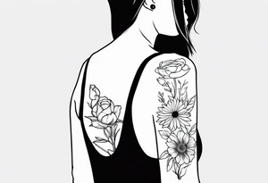 tank shooting flowers tattoo idea